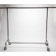 Carrello appendiabiti in acciaio cromato