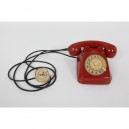 Telefono a disco Siemens S62 Anni 70 Bordeaux