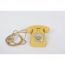 Telefono a disco Siemens S62 Anni 70 Giallo