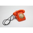 Telefono a disco Siemens S62 Anni 70 Arancione