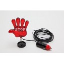 Luce decorativa Mano Rossa STOP